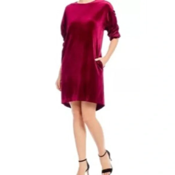 red velvet shift dress Custom Made to order Oversize Tunic Velvet Stretchy Shift Dress plus 1x-10x  Y519